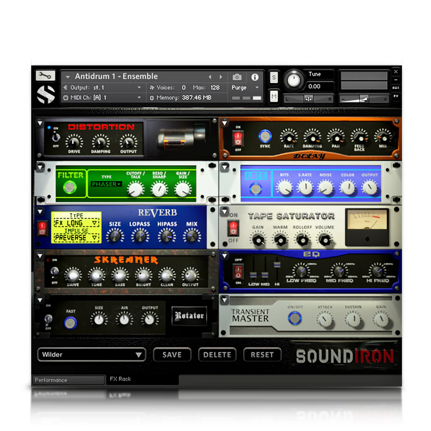 Antidrum Machine Setup