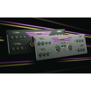Two Baby Audio Comeback Kid Interfaces on background