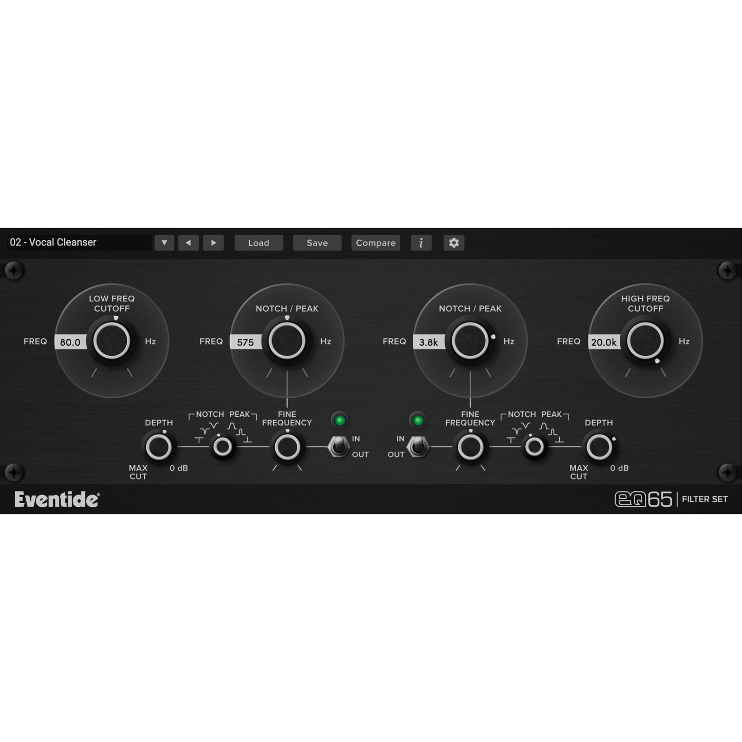EQ65 User Interface