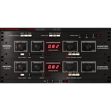 H910 Harmonizer Dual User Interface
