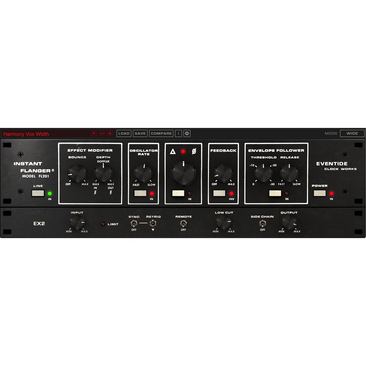 Instant Flanger MKII User Interface