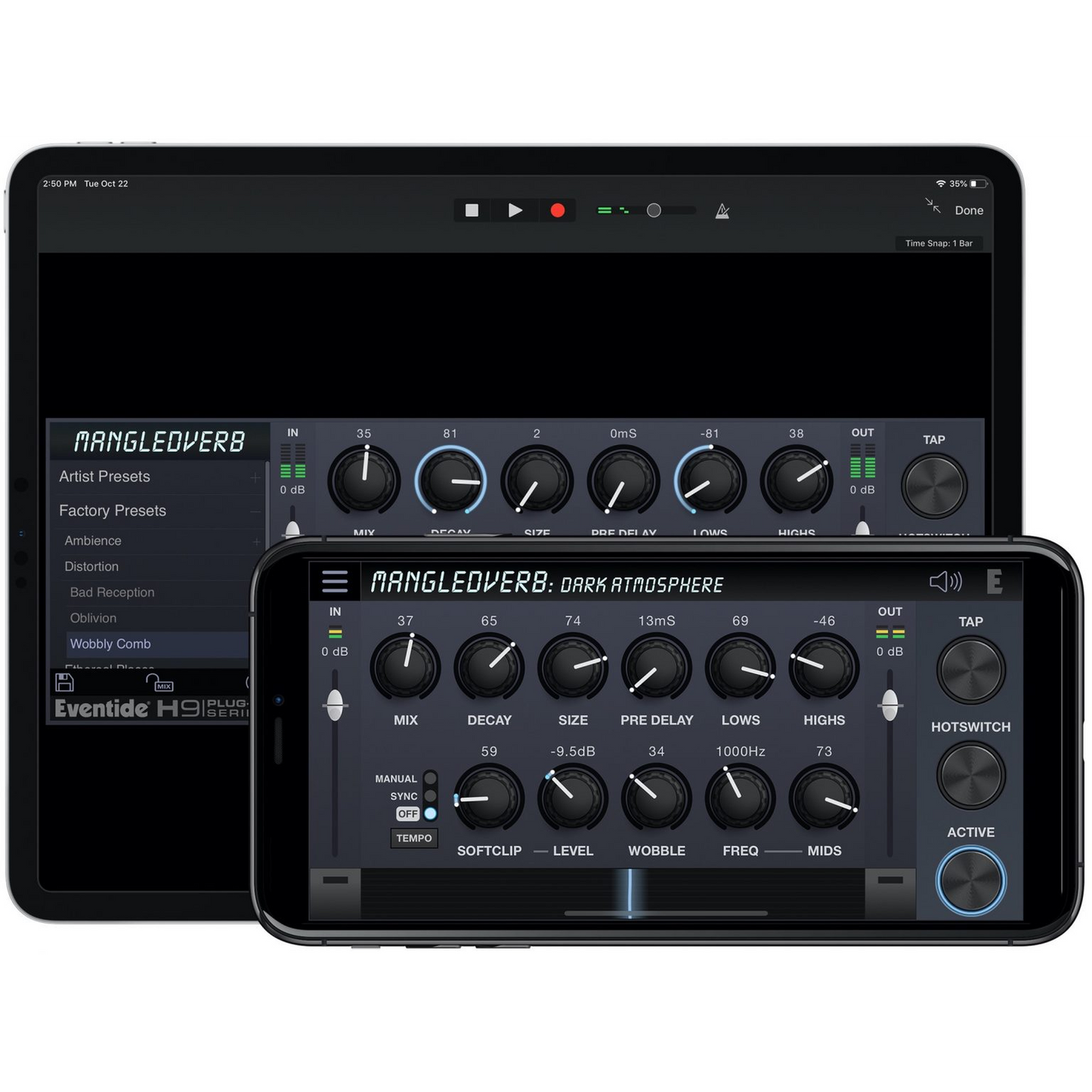 MangledVerb Mobile User Interface