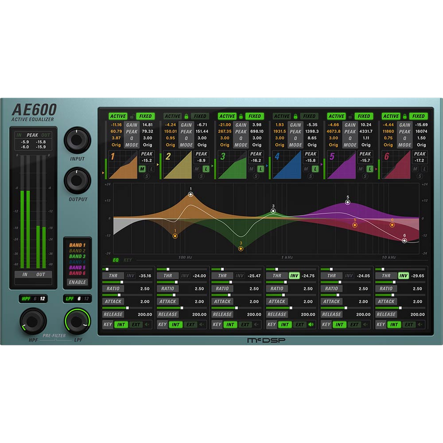 AE600 Active EQ v7 User Interface