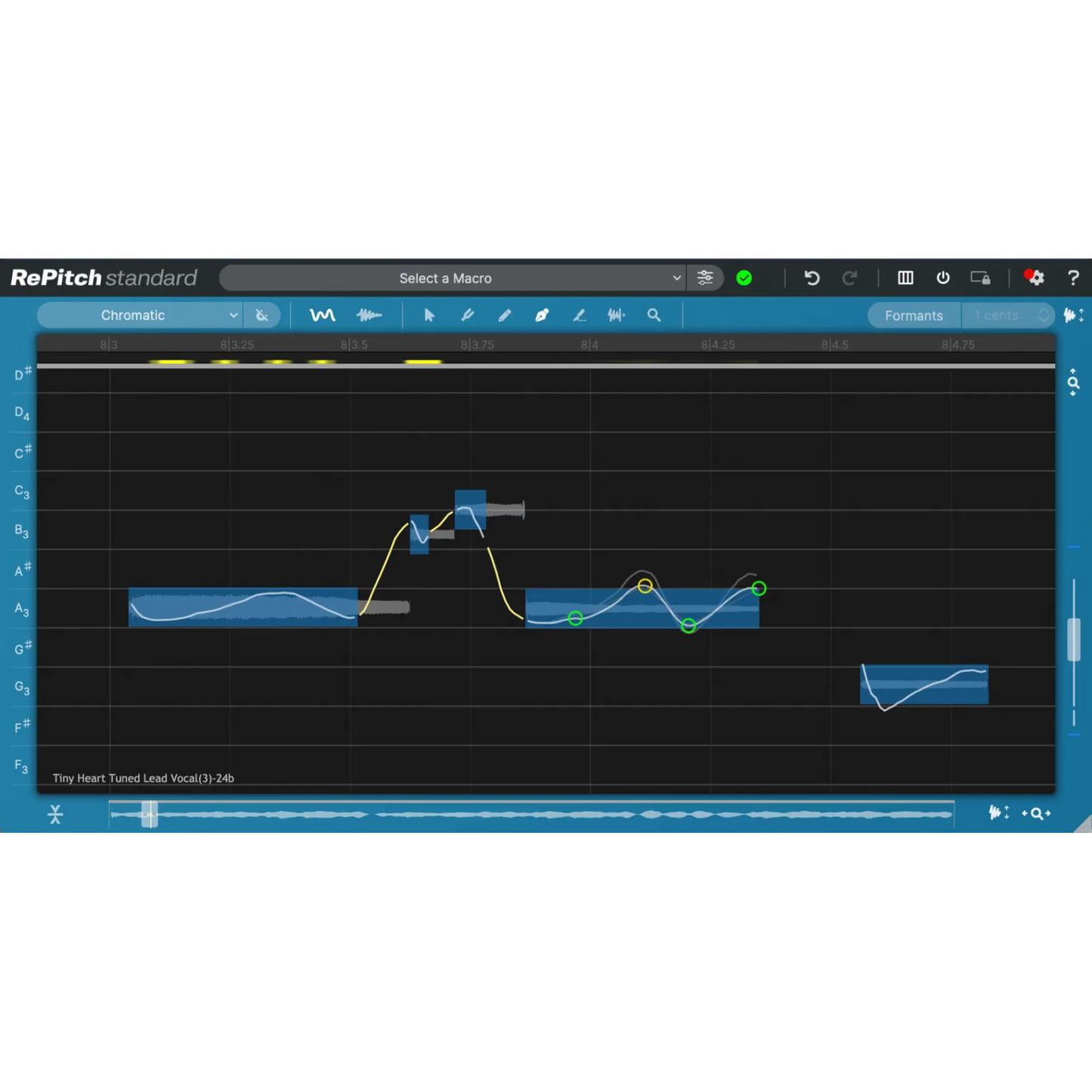 RePitch Standard user interface