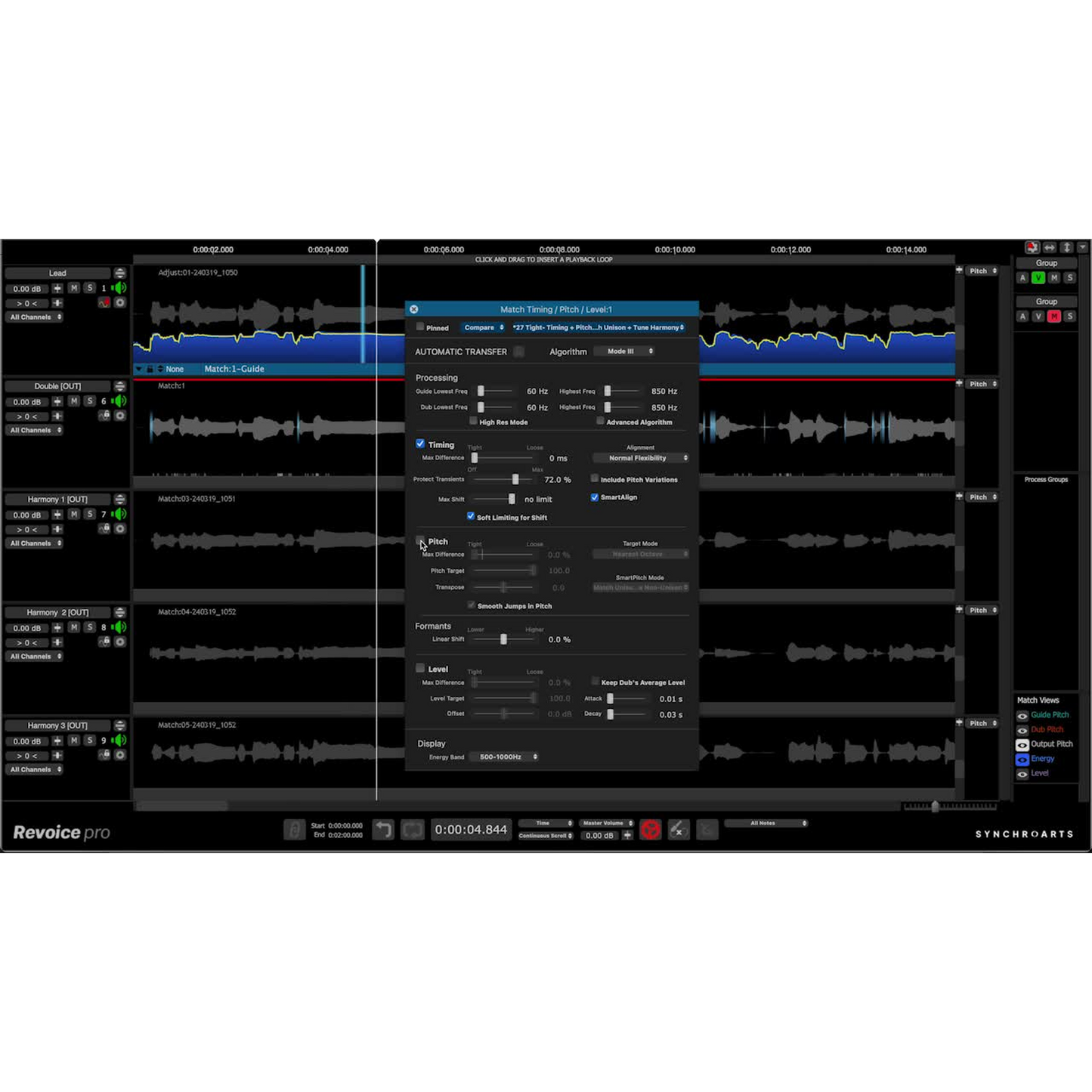 Screenshot of Revoice Pro 5 Interface