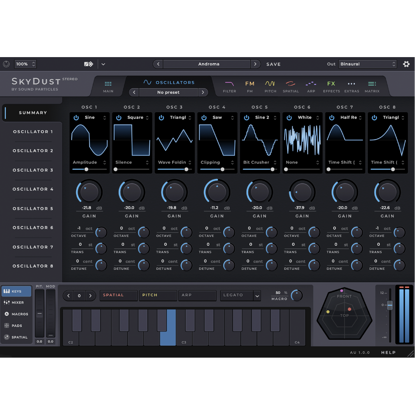 SkyDust Stereo | Sound Particles