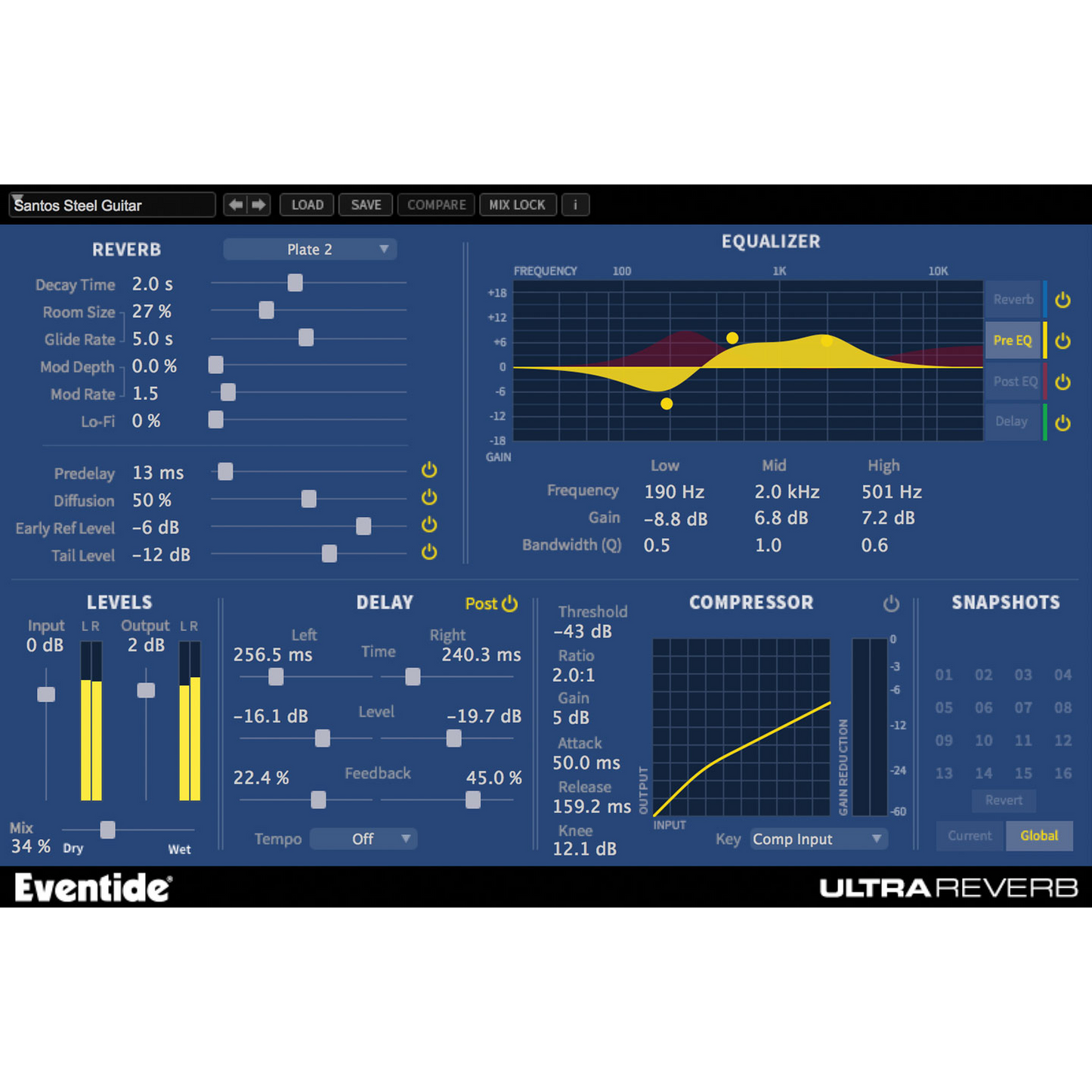 UltraReverb User Interface