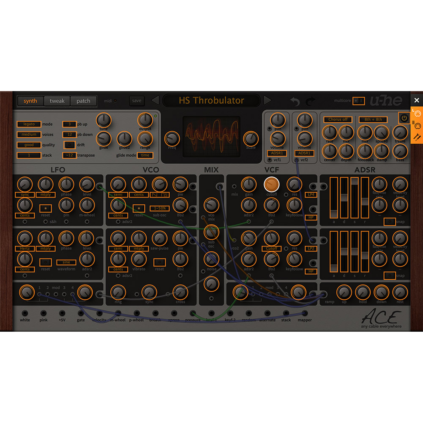 MIDI assignment section UI