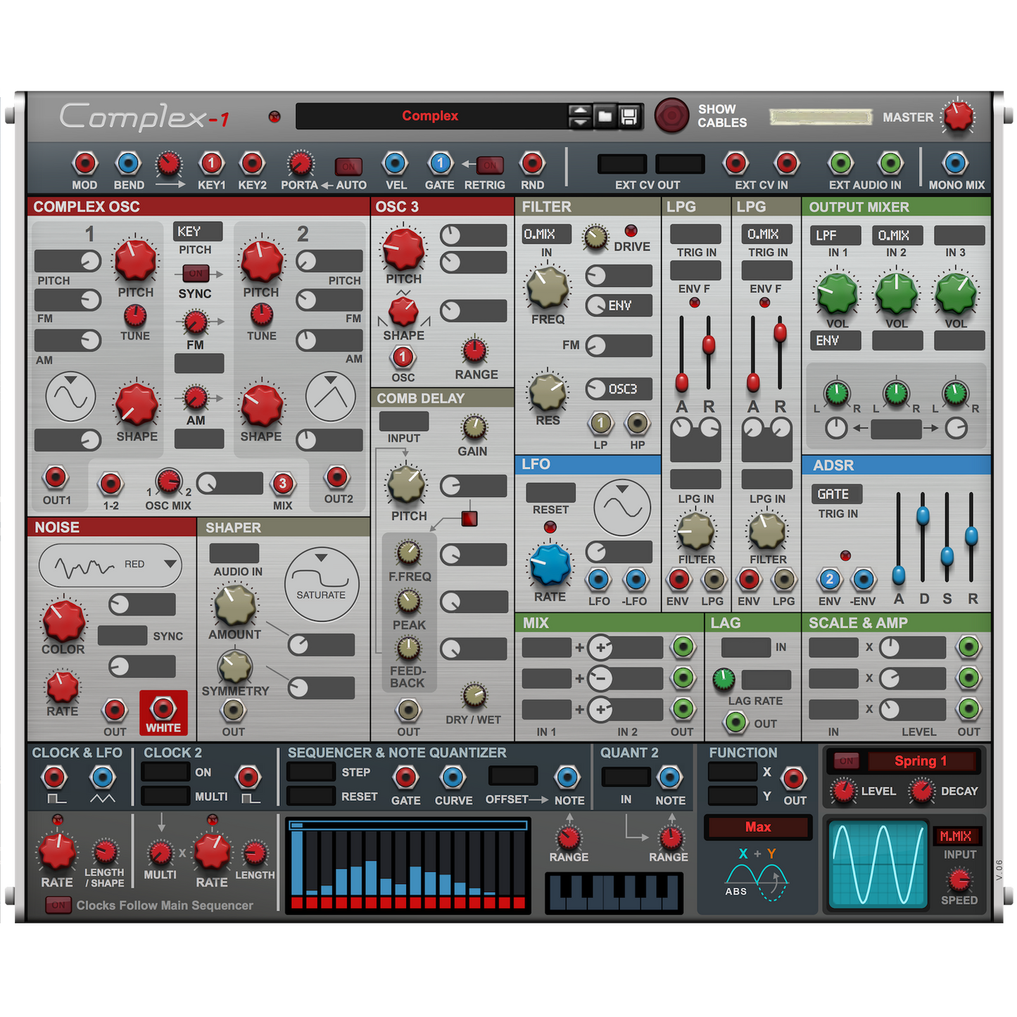 Complex-1 Modular Synthesizer Front