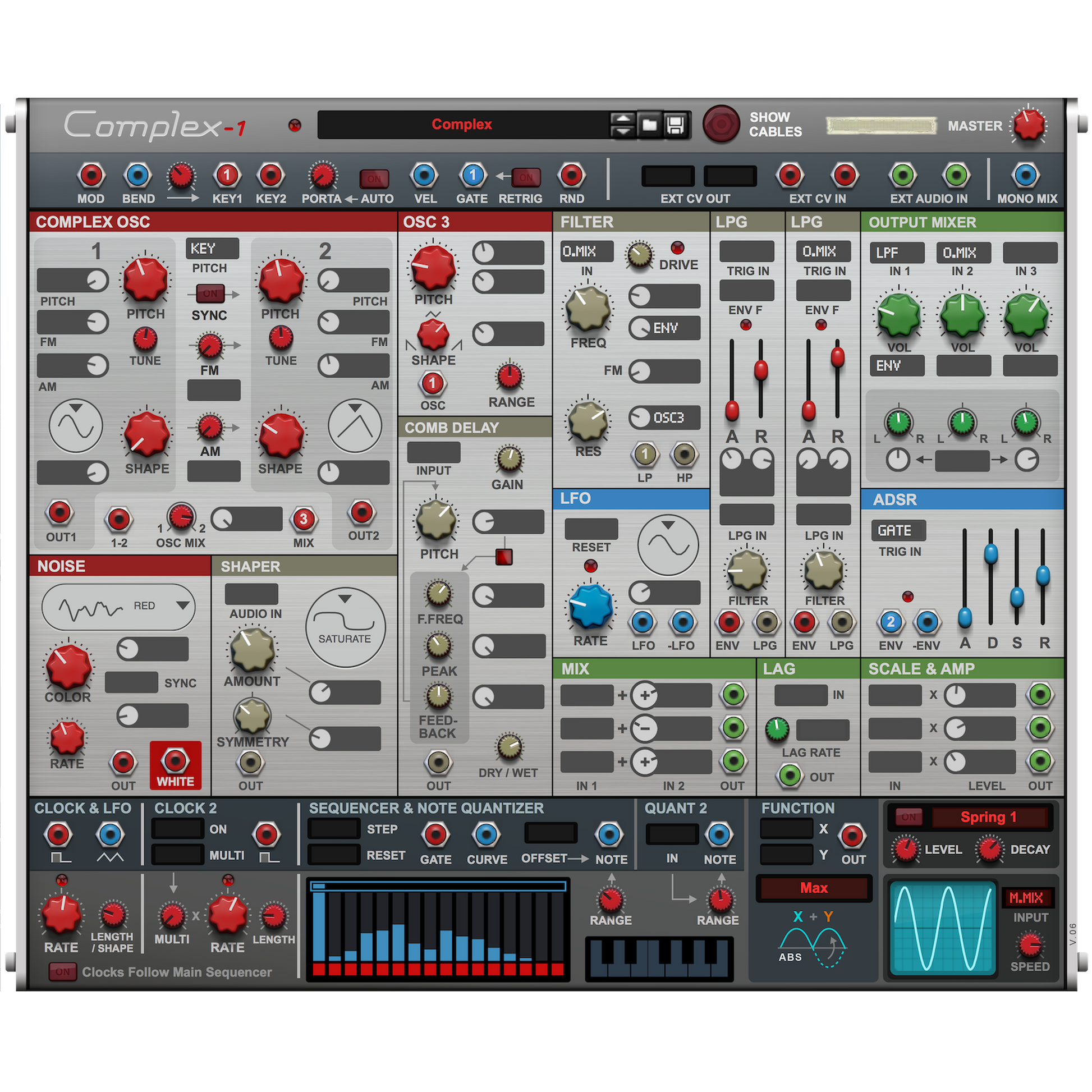 Complex-1 Modular Synthesizer Front