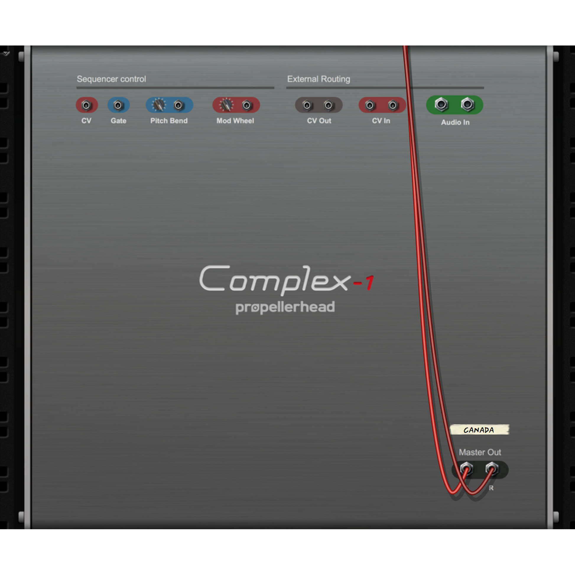 Complex-1 Modular Synthesizer Back