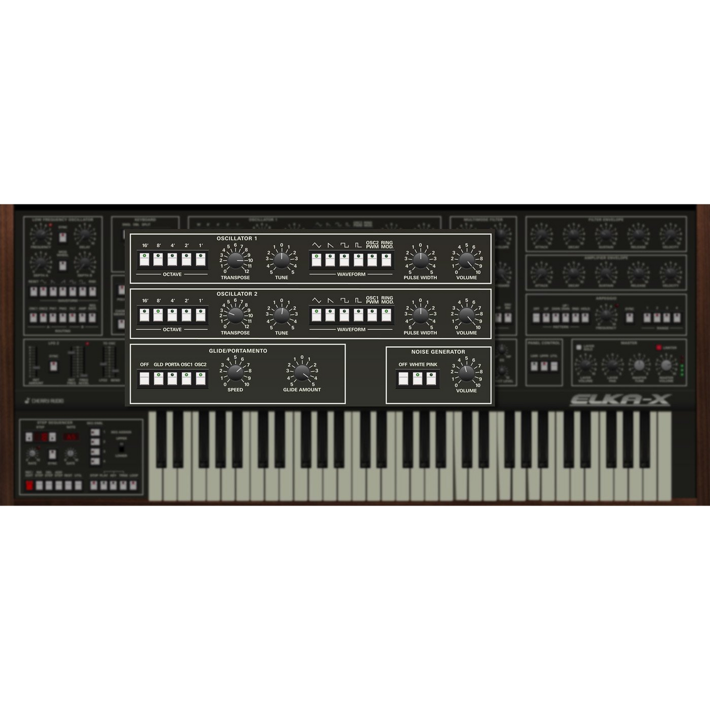 Elka-X Synthesizer settings