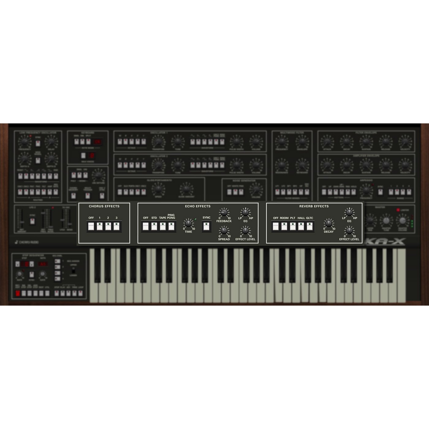 Elka-X Synthesizer settings