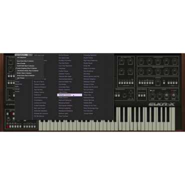 Elka-X Synthesizer settings