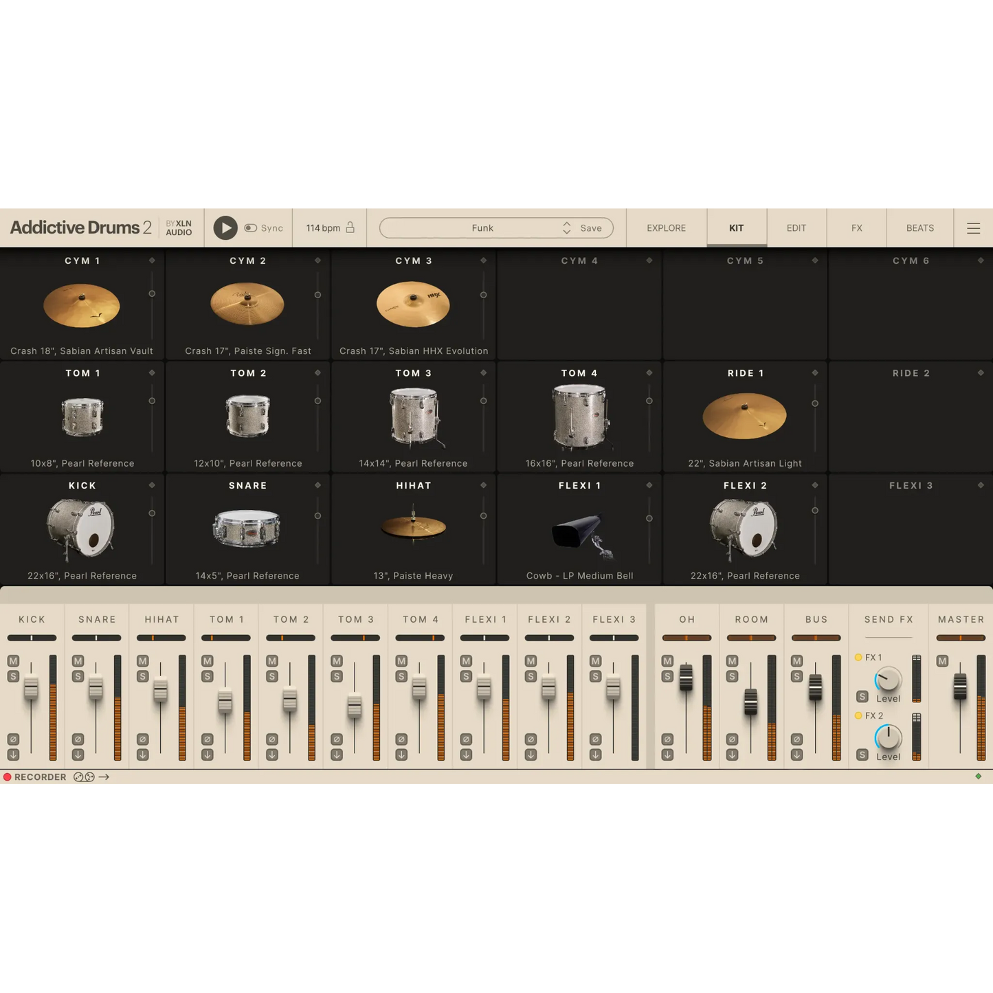 Addictive Drums 2: Funk ADpak