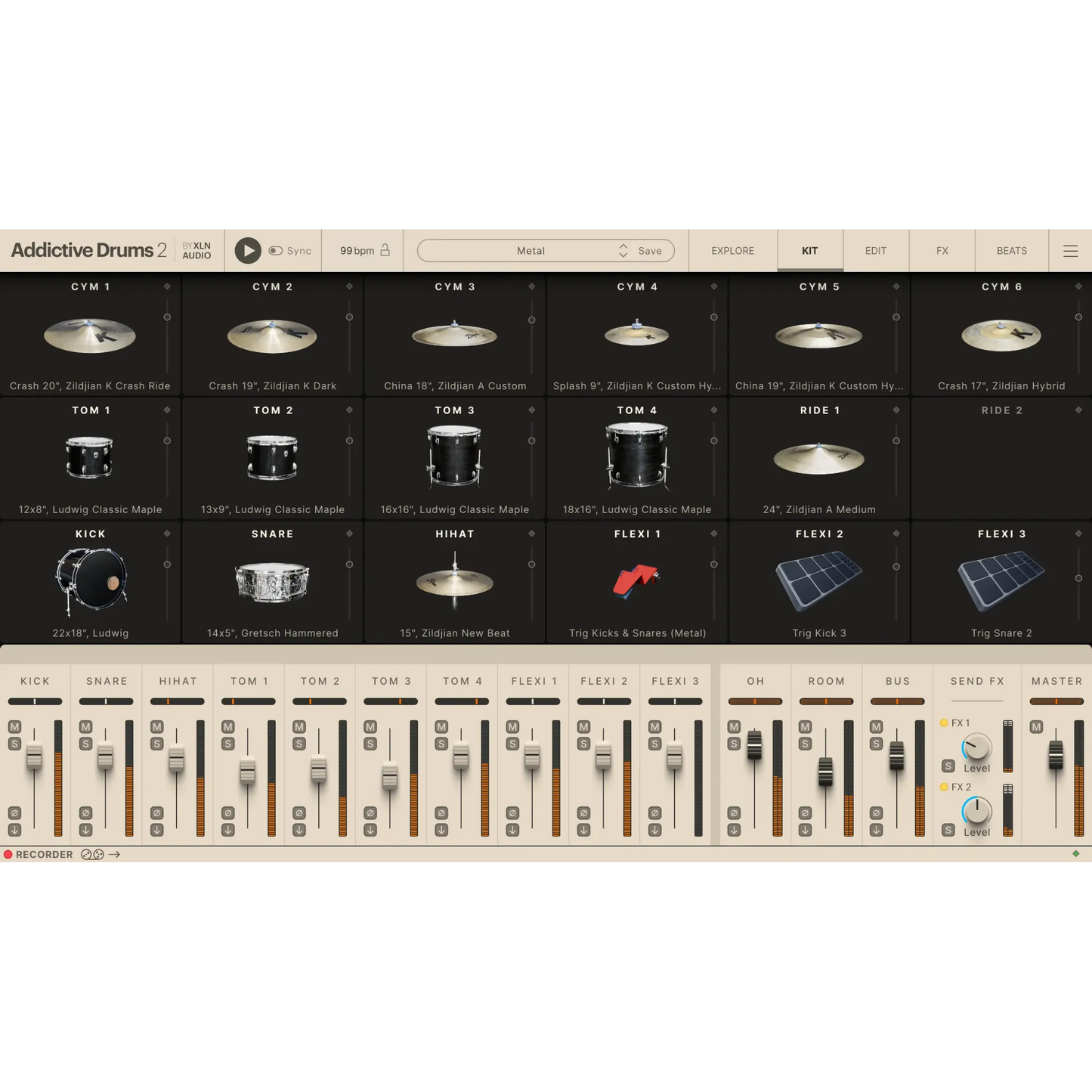 Addictive Drums 2: Metal ADpak
