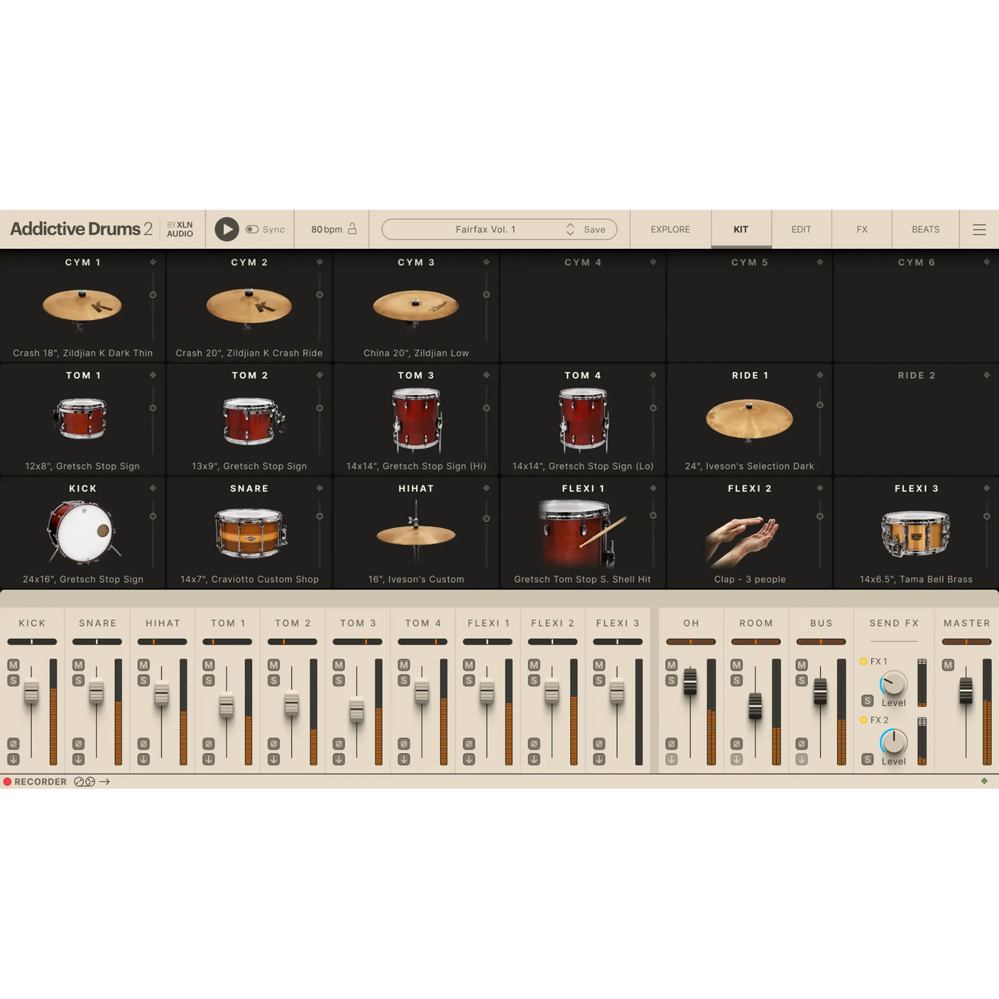Addictive Drums 2: Fairfax Vol. 1 ADpak