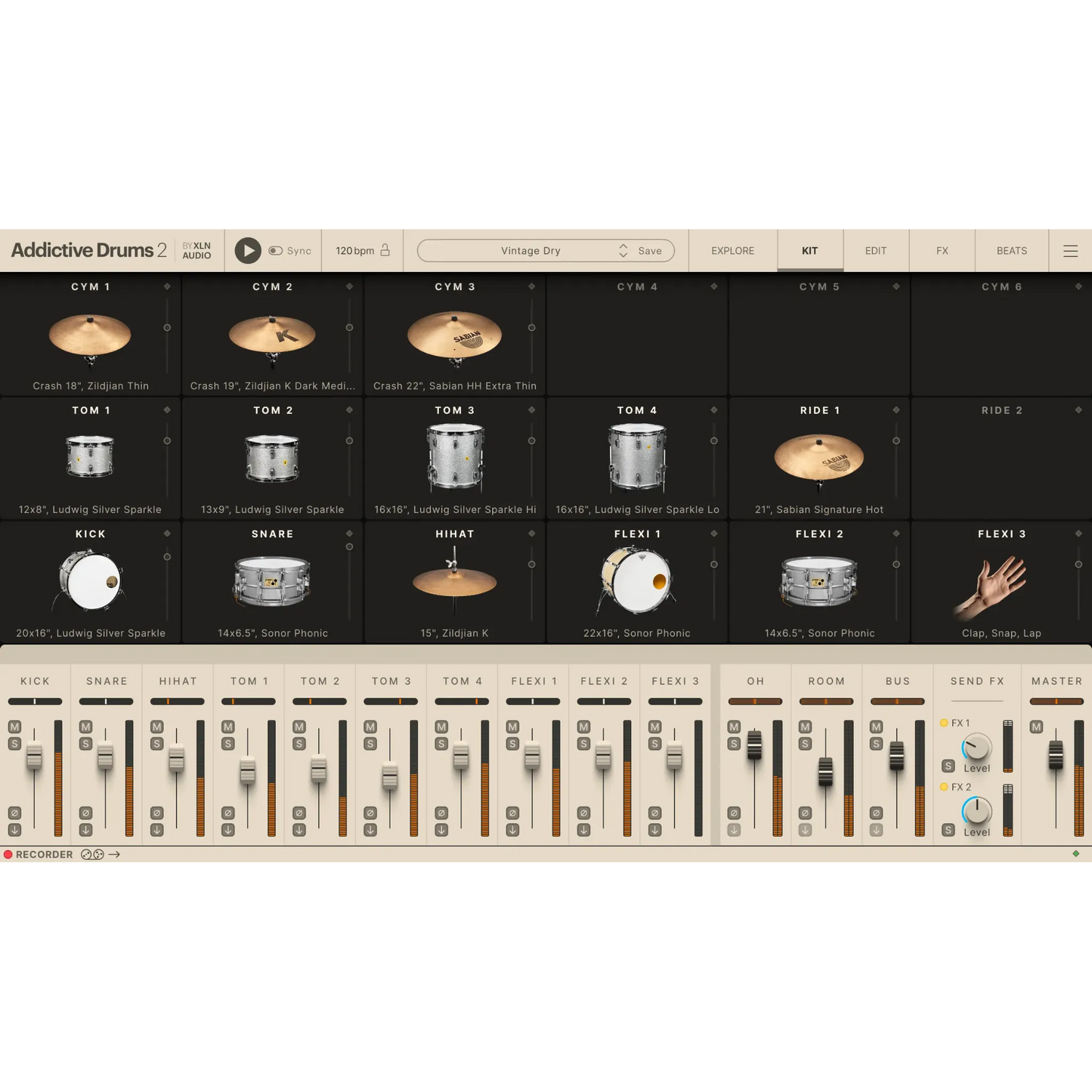 Addictive Drums 2: Vintage Dry ADpak