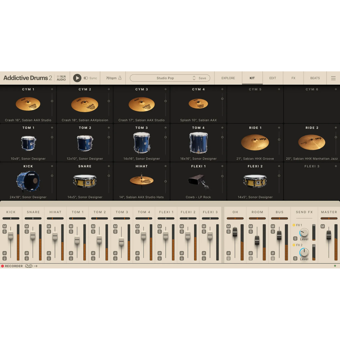 Addictive Drums 2: Studio Pop ADpak
