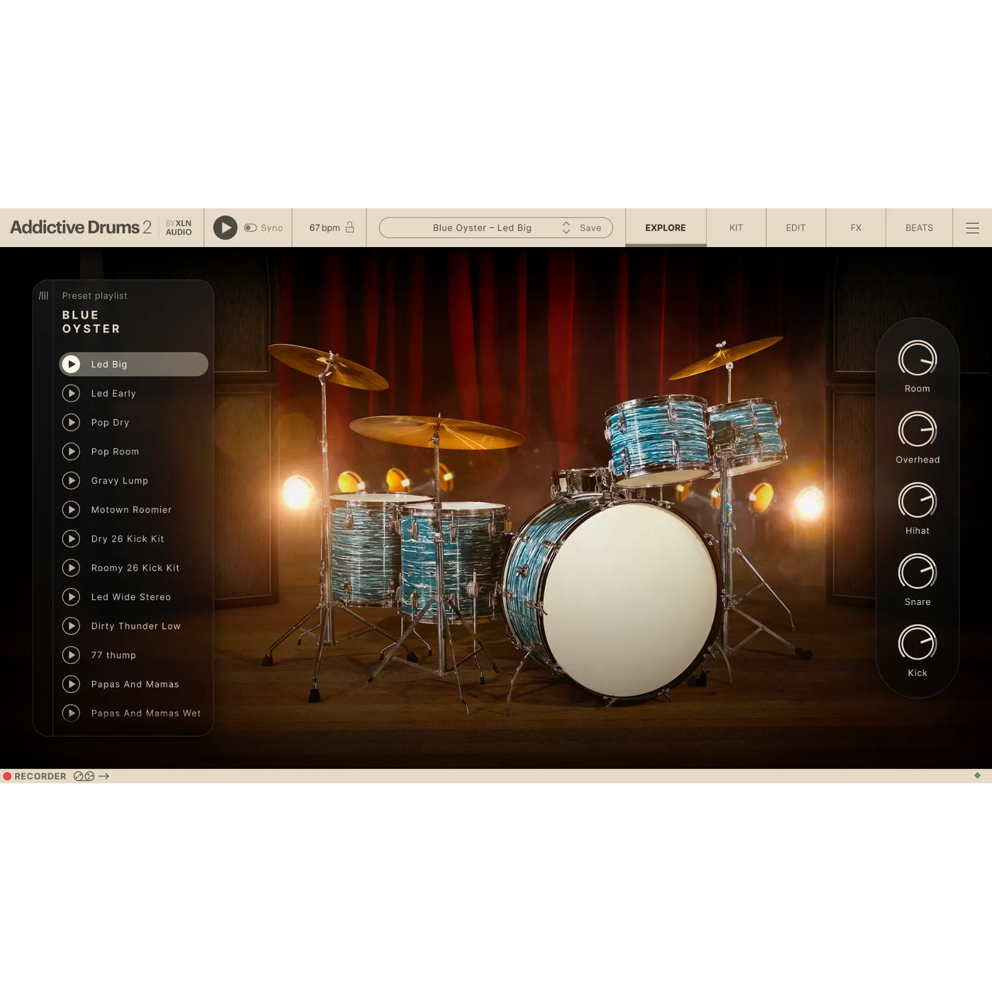 Addictive Drums 2: Blue Oyster ADpak