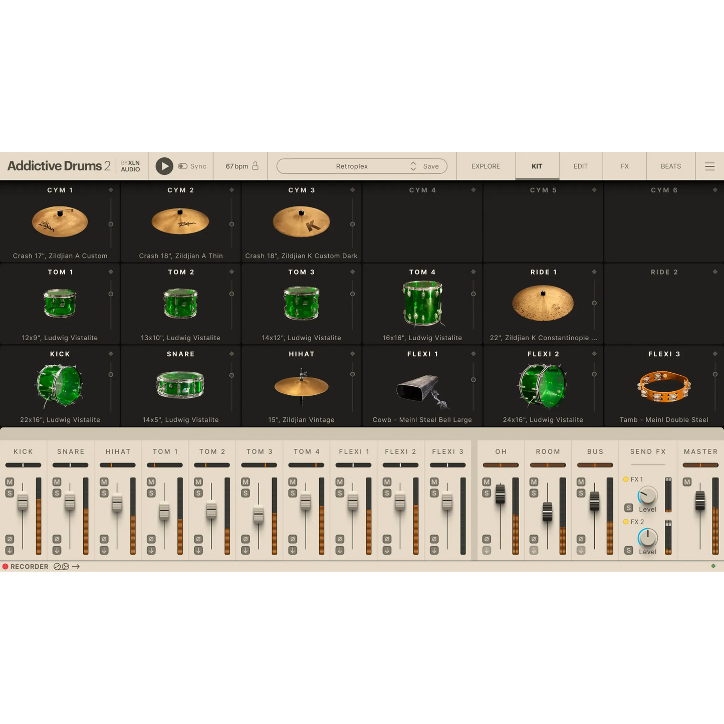 Addictive Drums 2: Retroplex ADpak