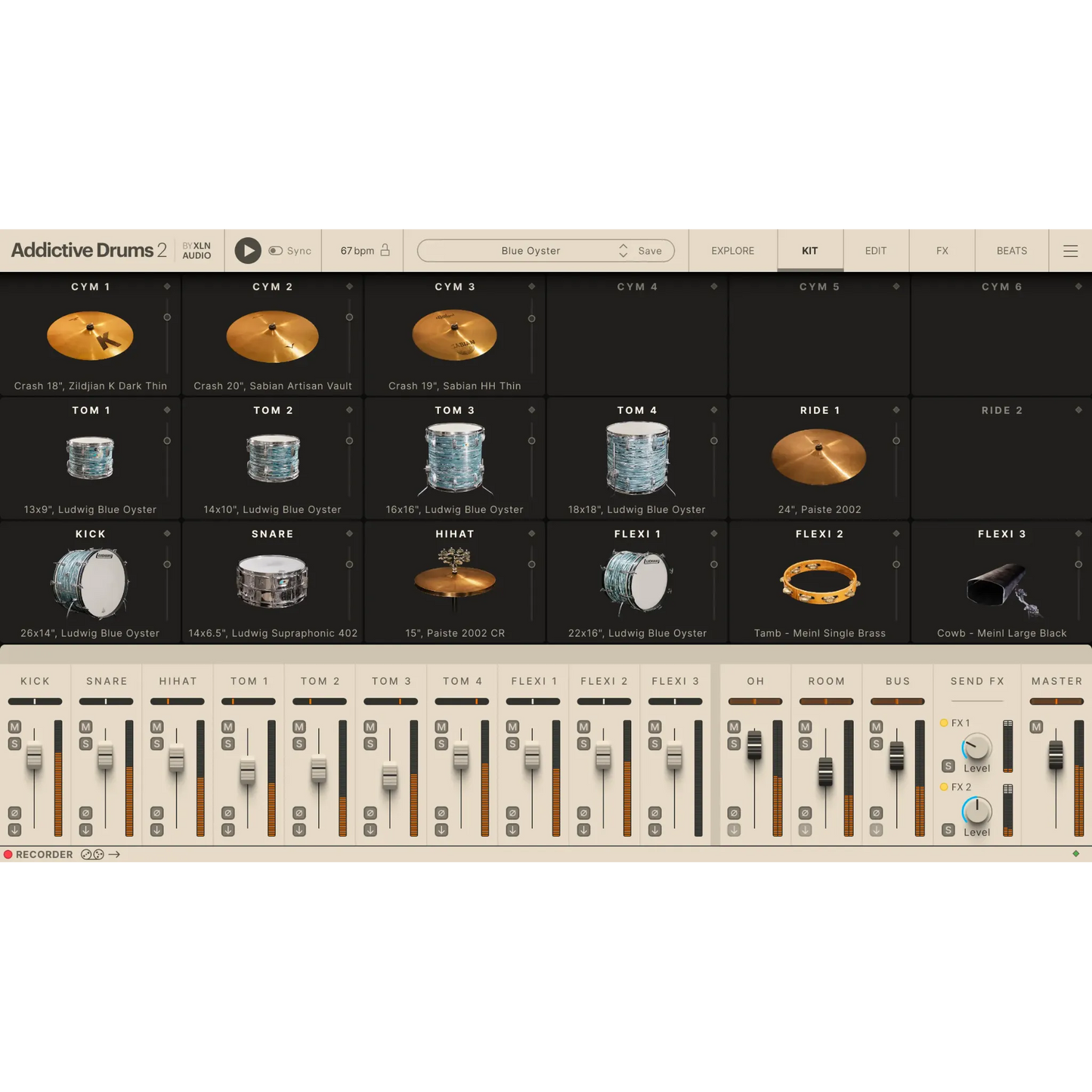 Addictive Drums 2: Blue Oyster ADpak