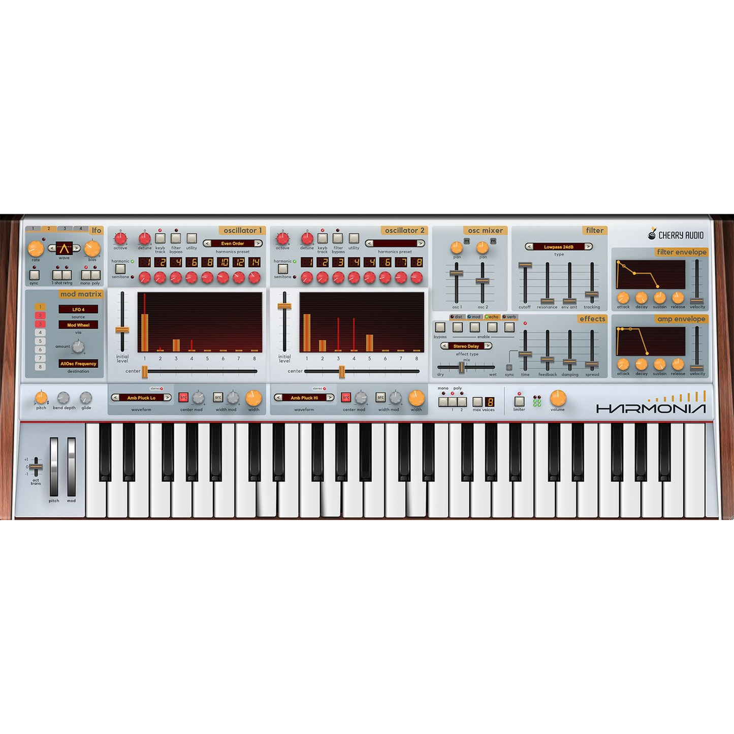 Harmonia Synthesizer interface