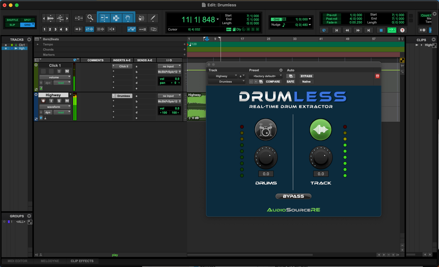 DRUMLESS