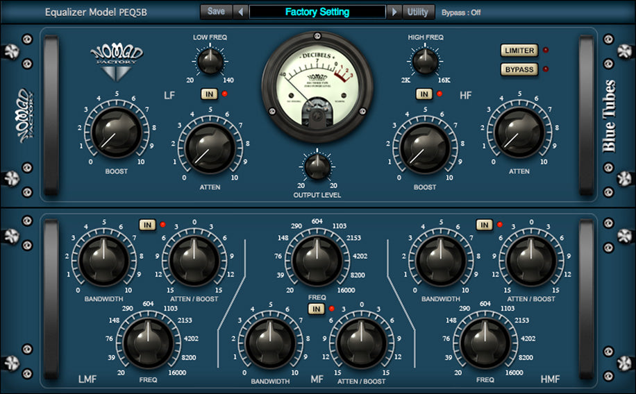 Blue Tubes Equalizer PEQ5B