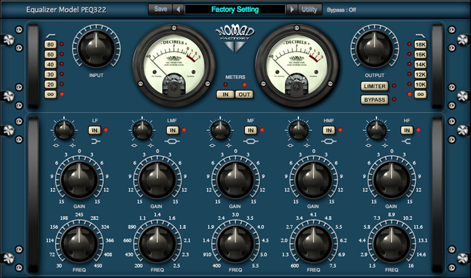 Blue Tubes Equalizer PEQ322