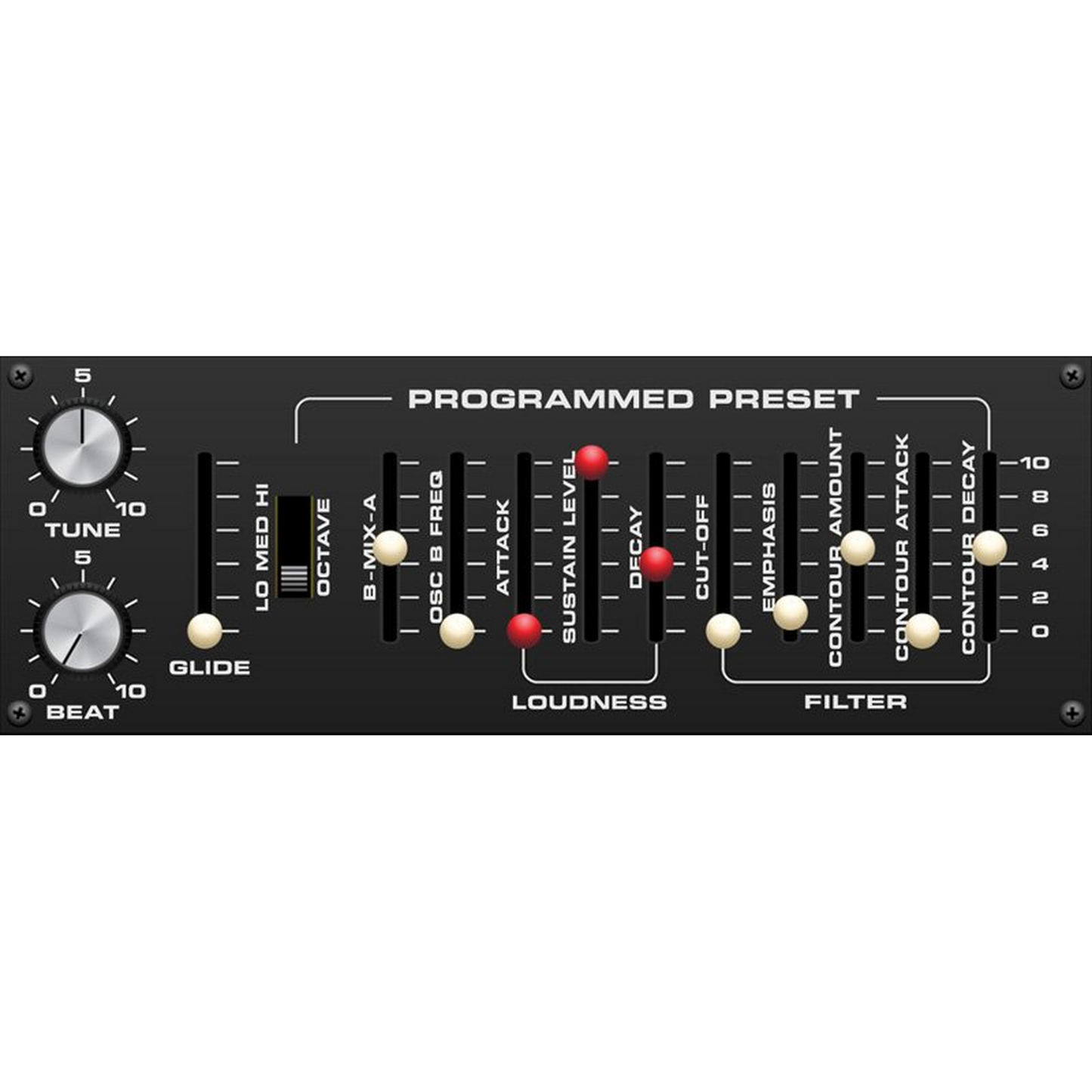 Lowdown Bass Synthesizer settings