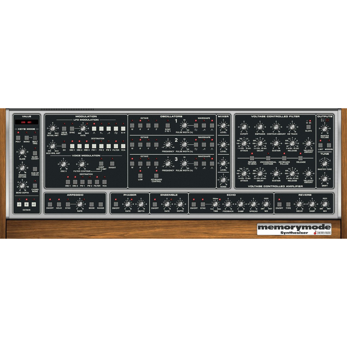 Memorymode Synthesizer interface