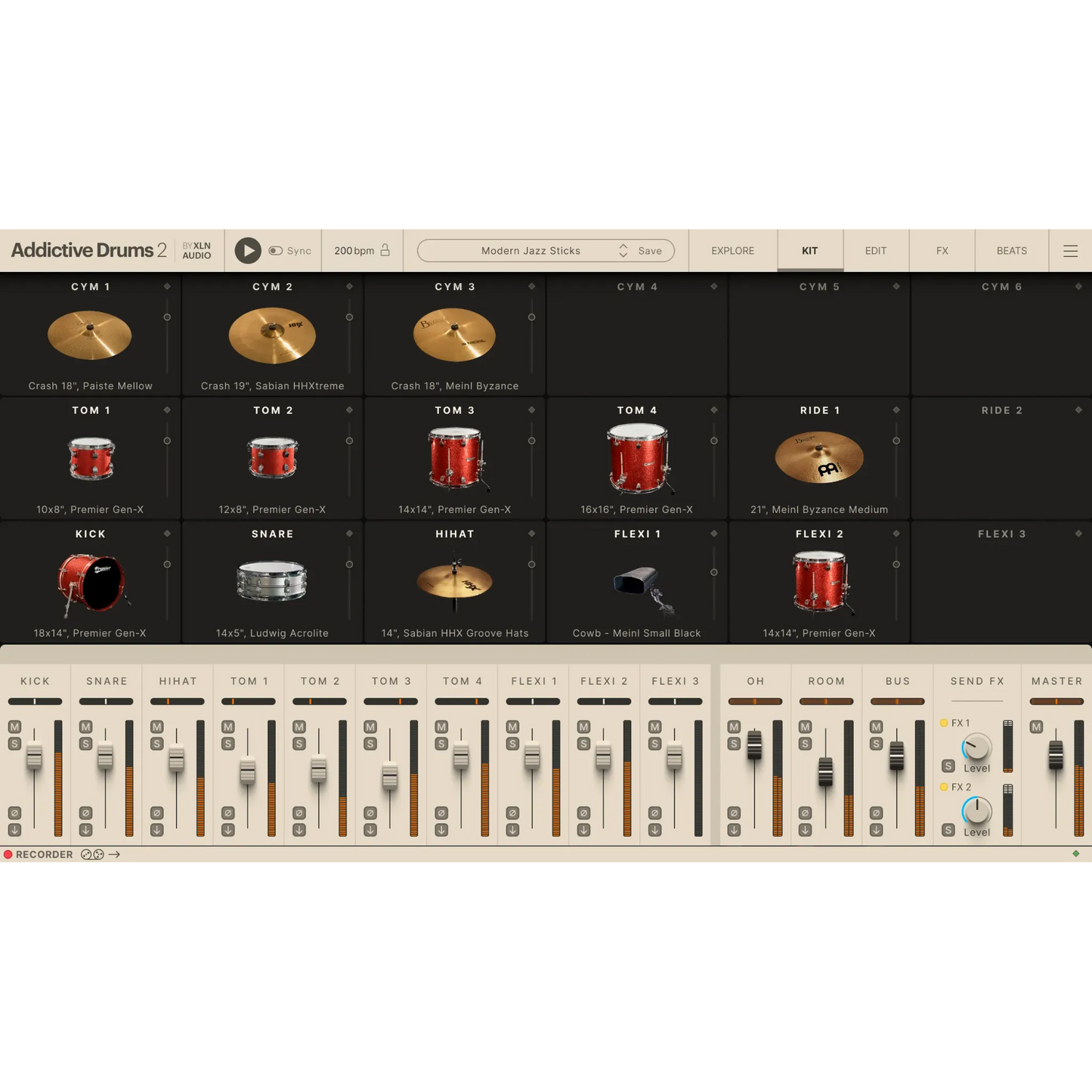 Addictive Drums 2: Modern Jazz Sticks ADpak