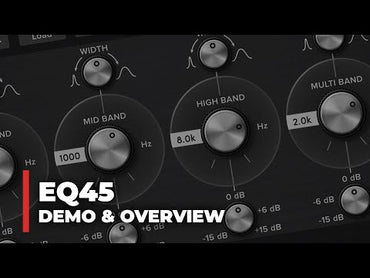 EQ45 Overview & Demo (Parametric 4-band Equalizer VST Plugin) - Video Thumbnail