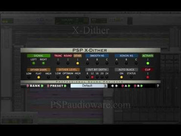 PSP X Dither a high quality mastering dither and noise shaping processor VIDEO