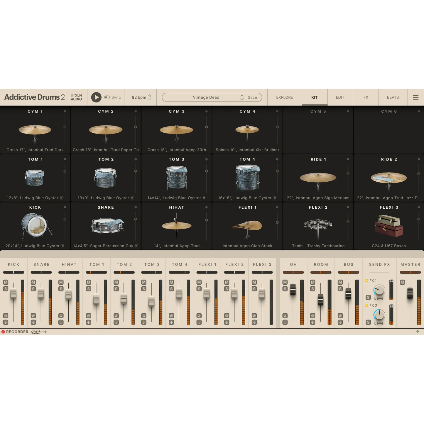 Addictive Drums 2: Vintage Dead ADpak
