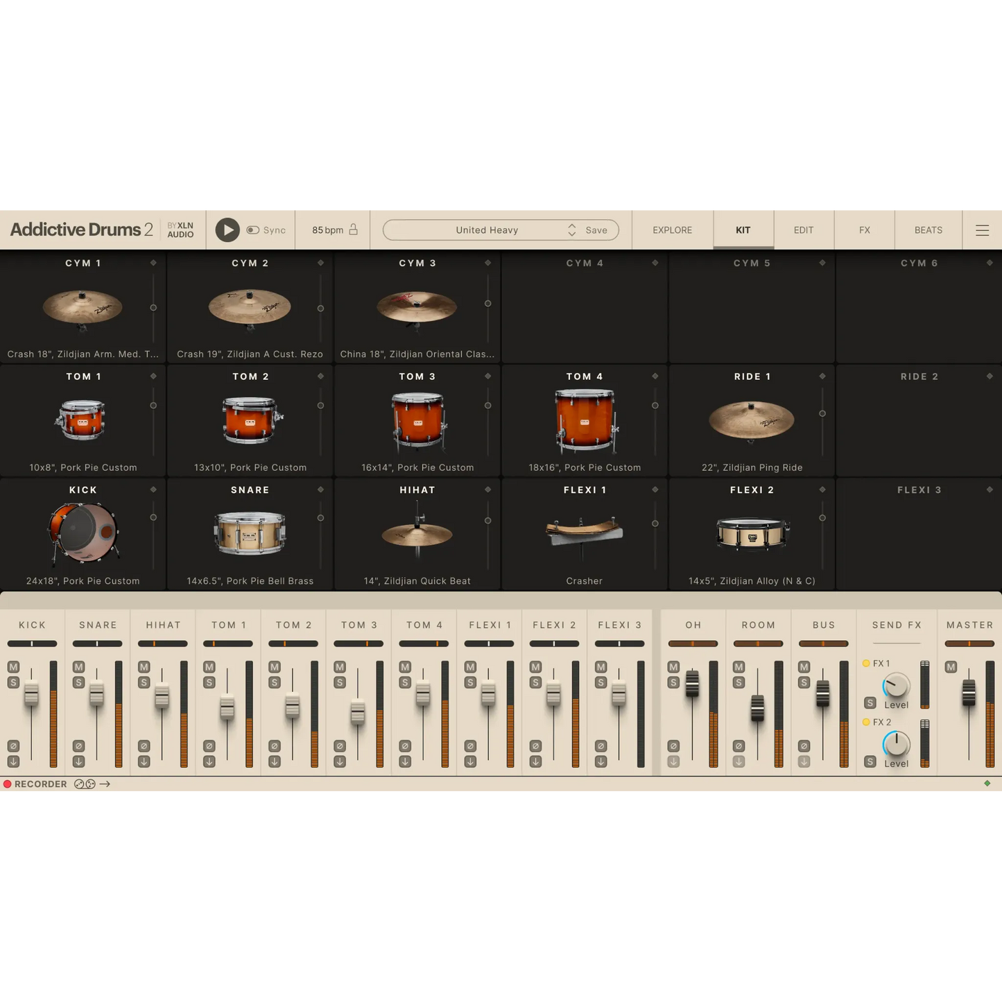 Addictive Drums 2: United Heavy ADpak