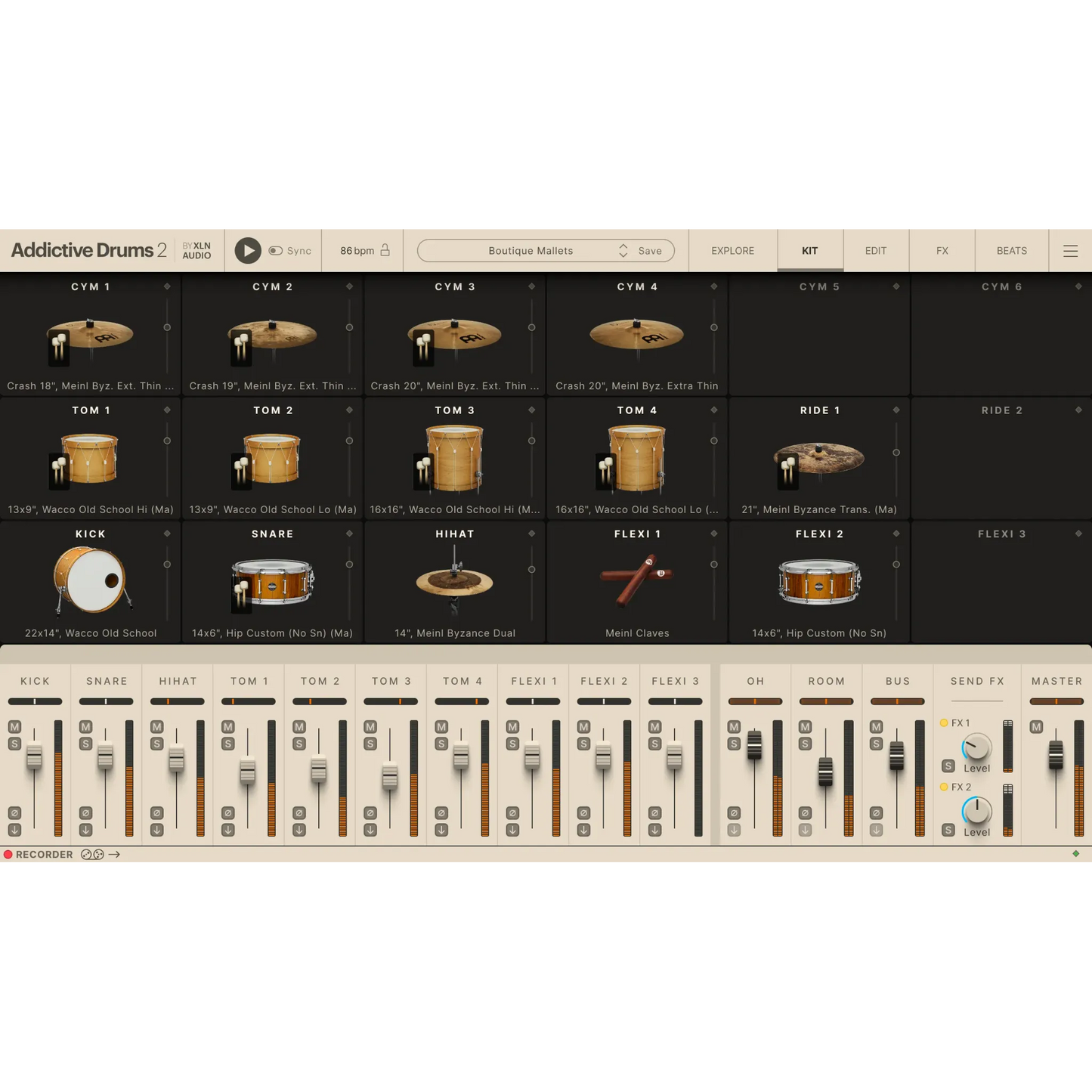 Addictive Drums 2: Boutique Mallets ADpak