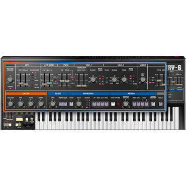 Mercury-6 Synthesizer interface