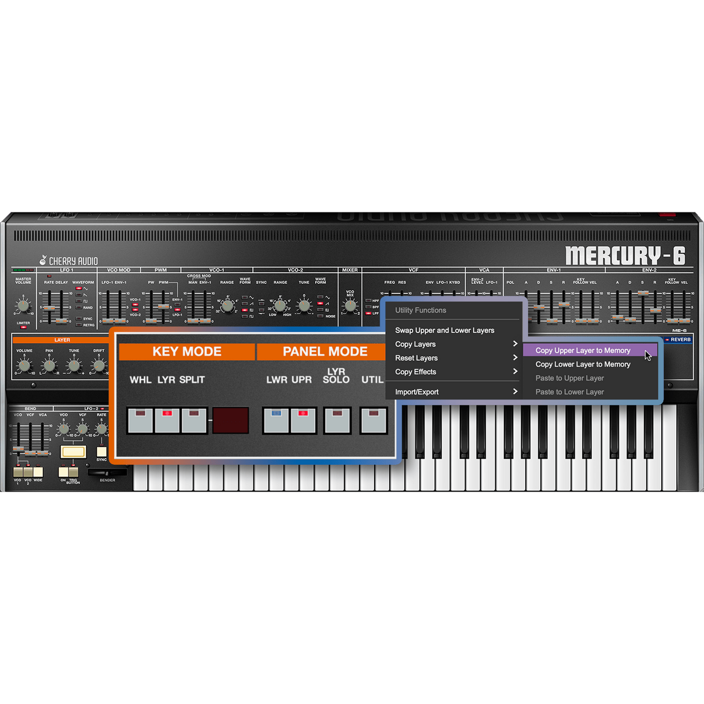 Mercury-6 Synthesizer settings