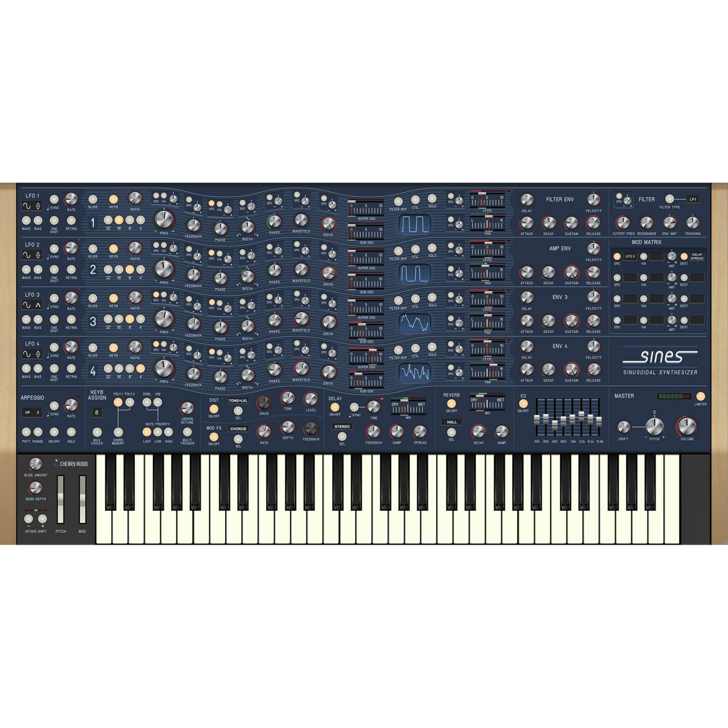 Sines Synthesizer interface