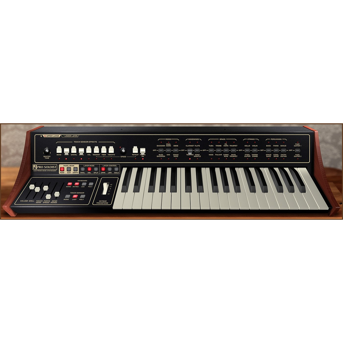 Pro Soloist Synthesizer interface