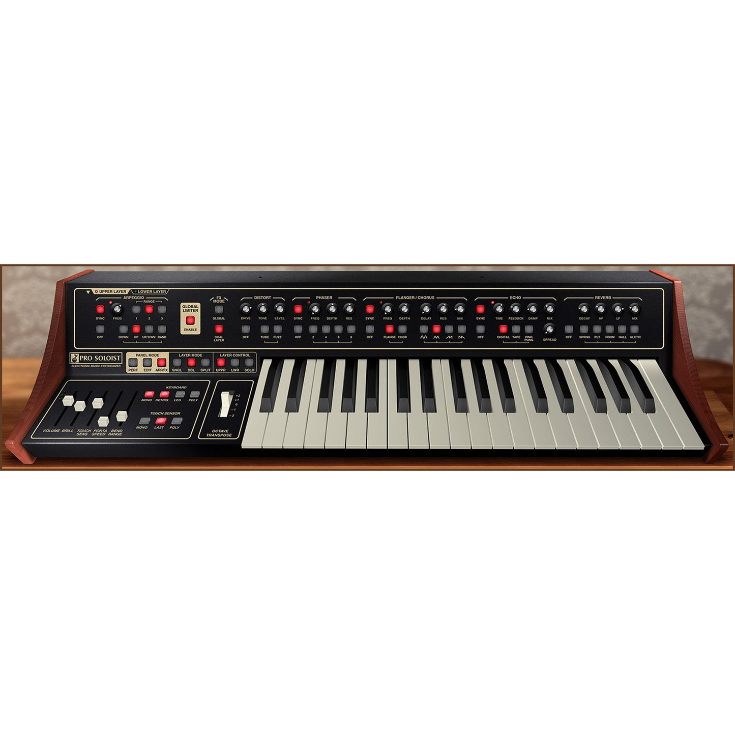 Pro Soloist Synthesizer interface