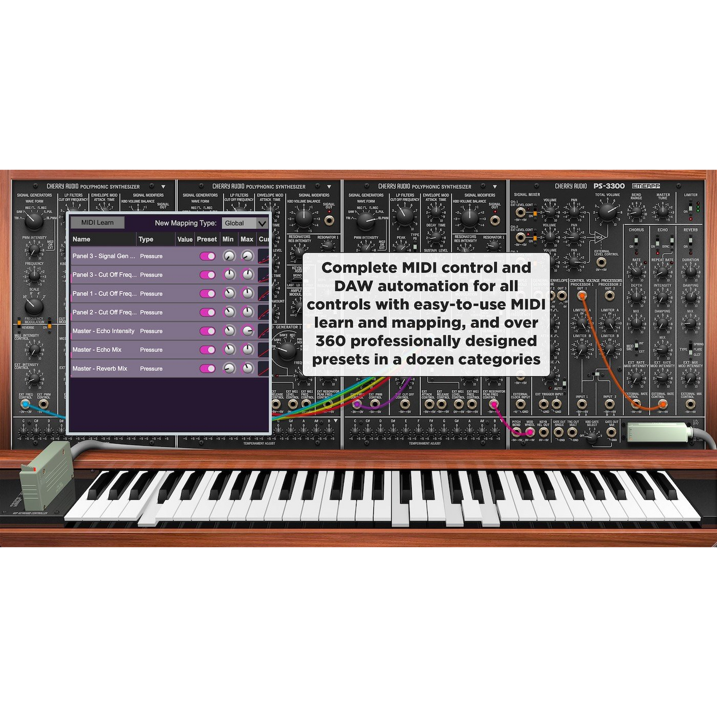 PS-3300 Synthesizer settings