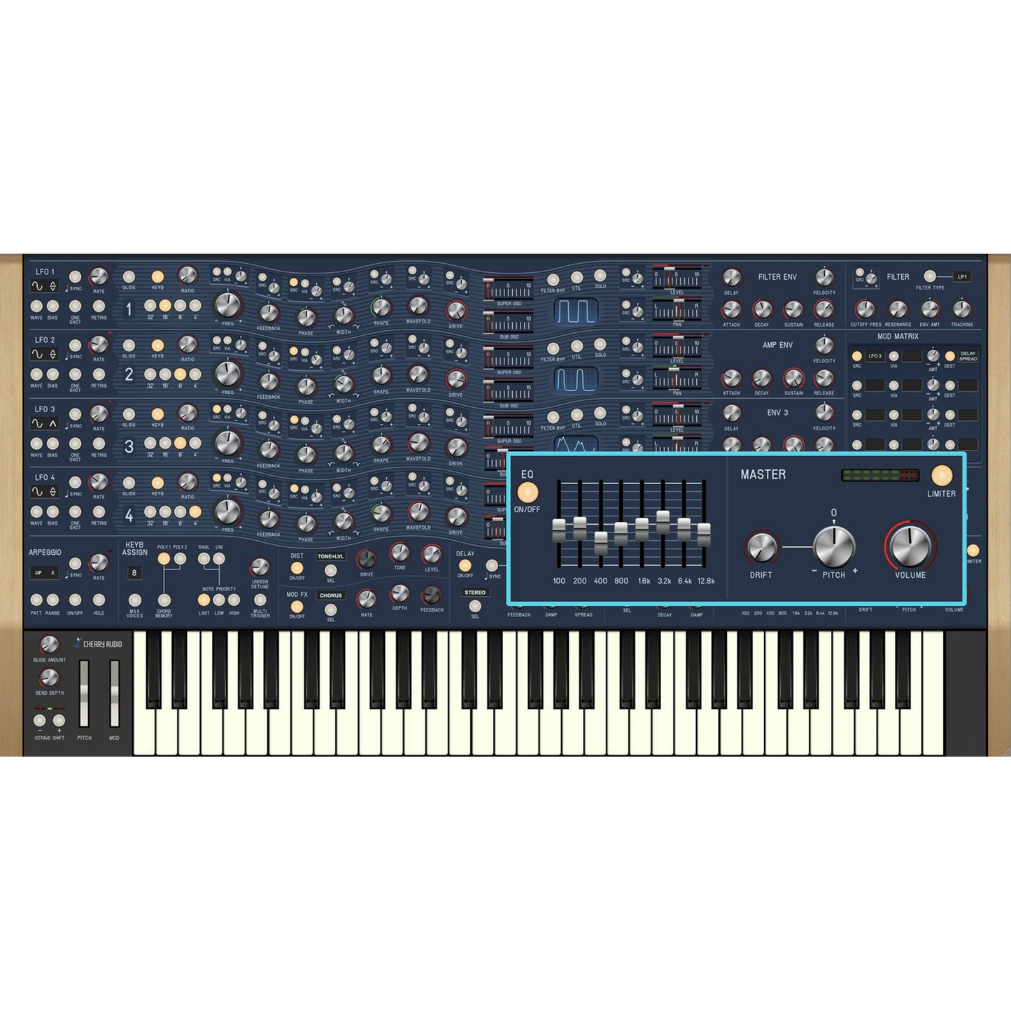 Sines Synthesizer settings