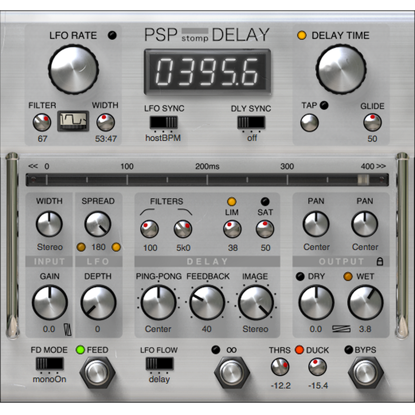 PSP stompDelay UI