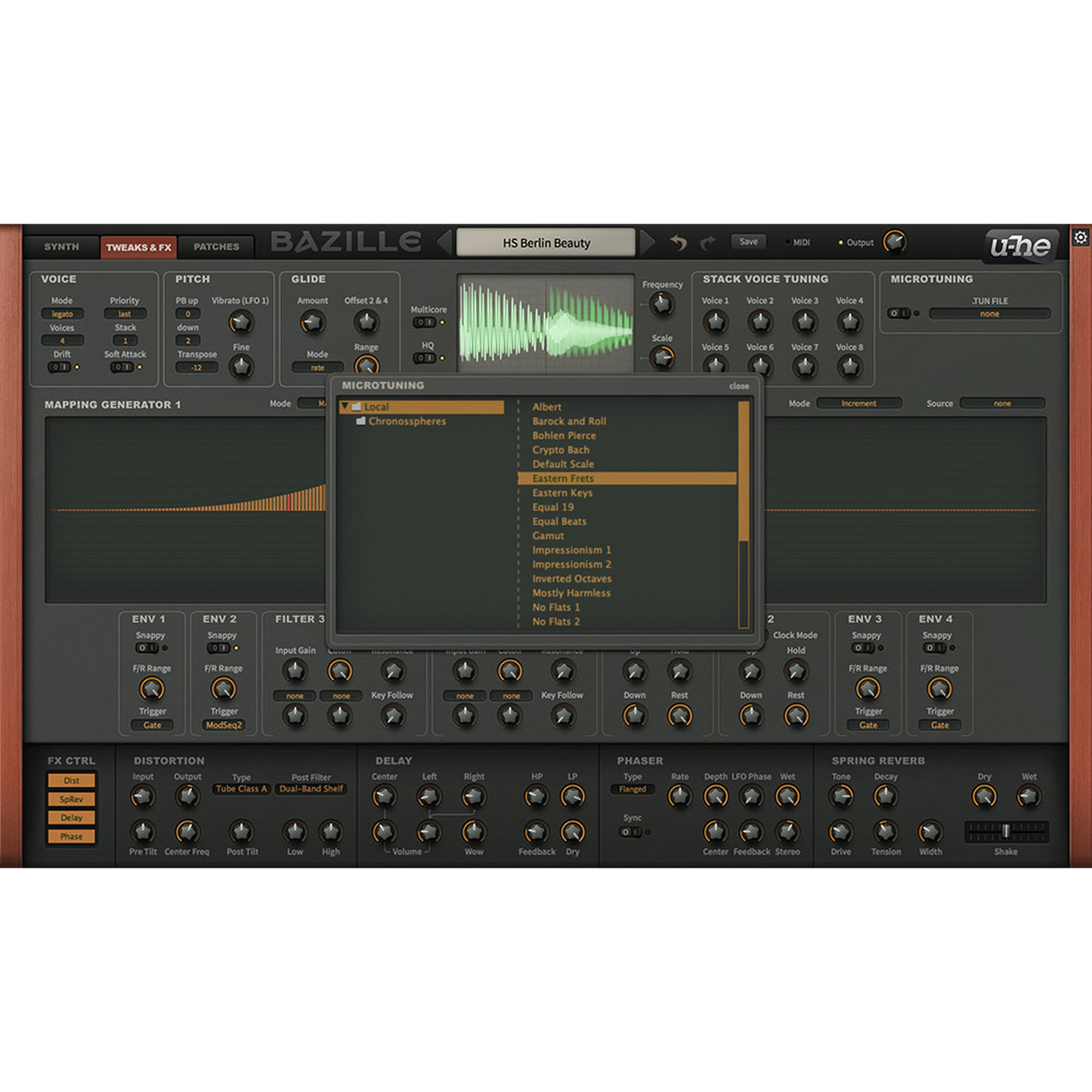 Bazille UI - Microtuning
