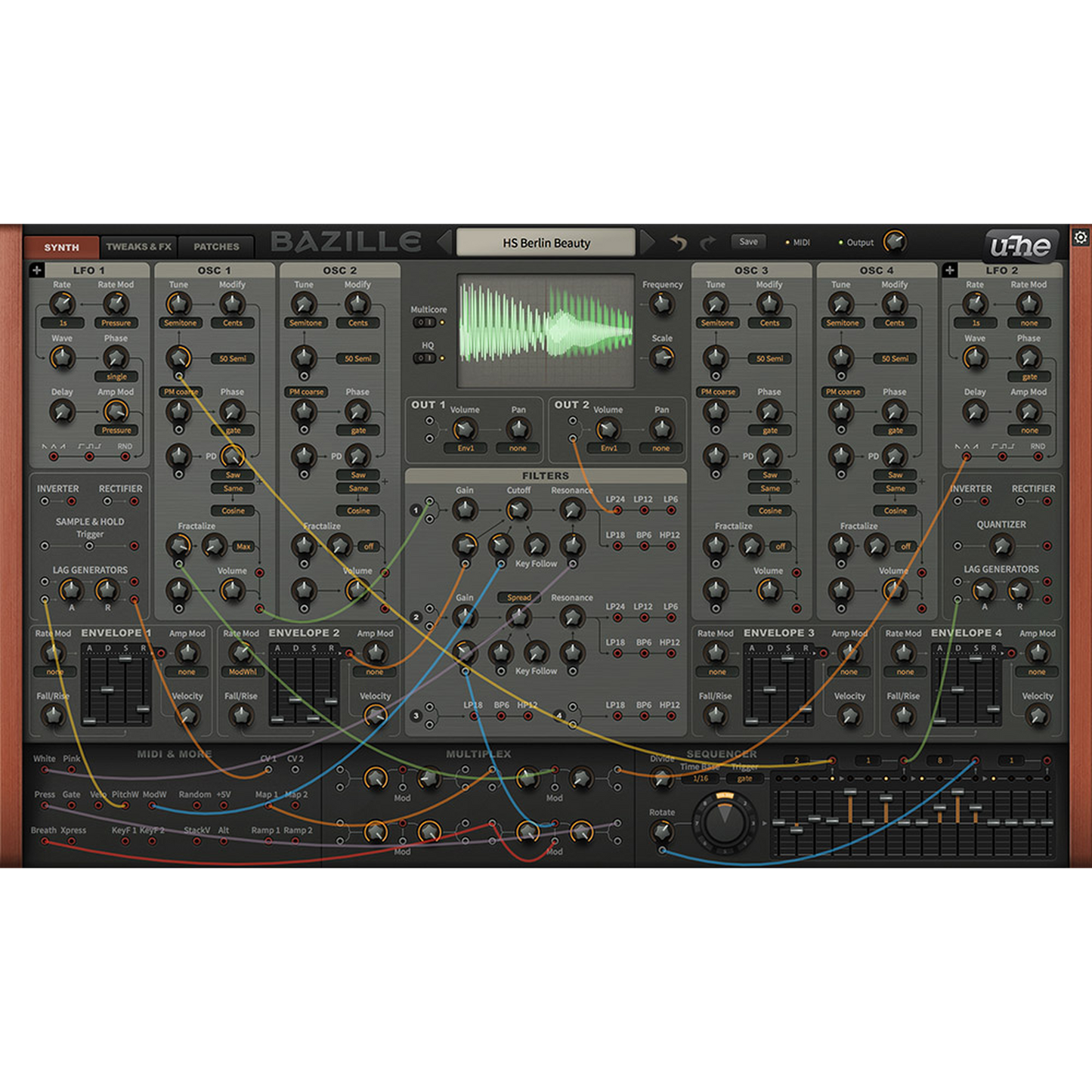 Bazille Main Interface
