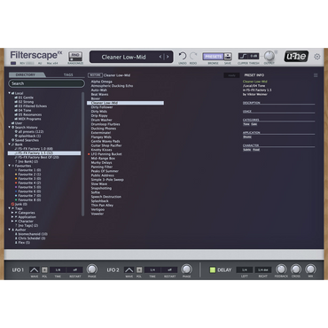 Filterscape FX Preset Browser
