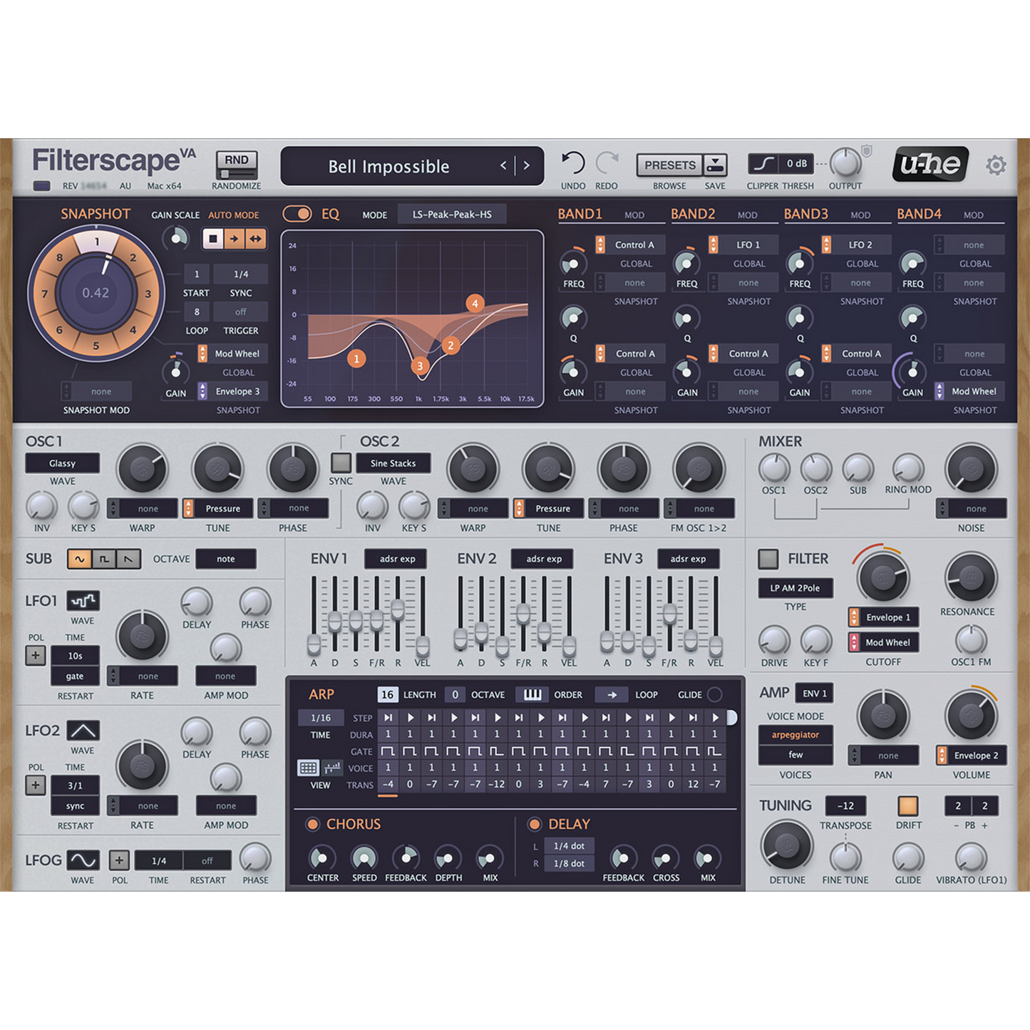 Filterscape VA Main Interface